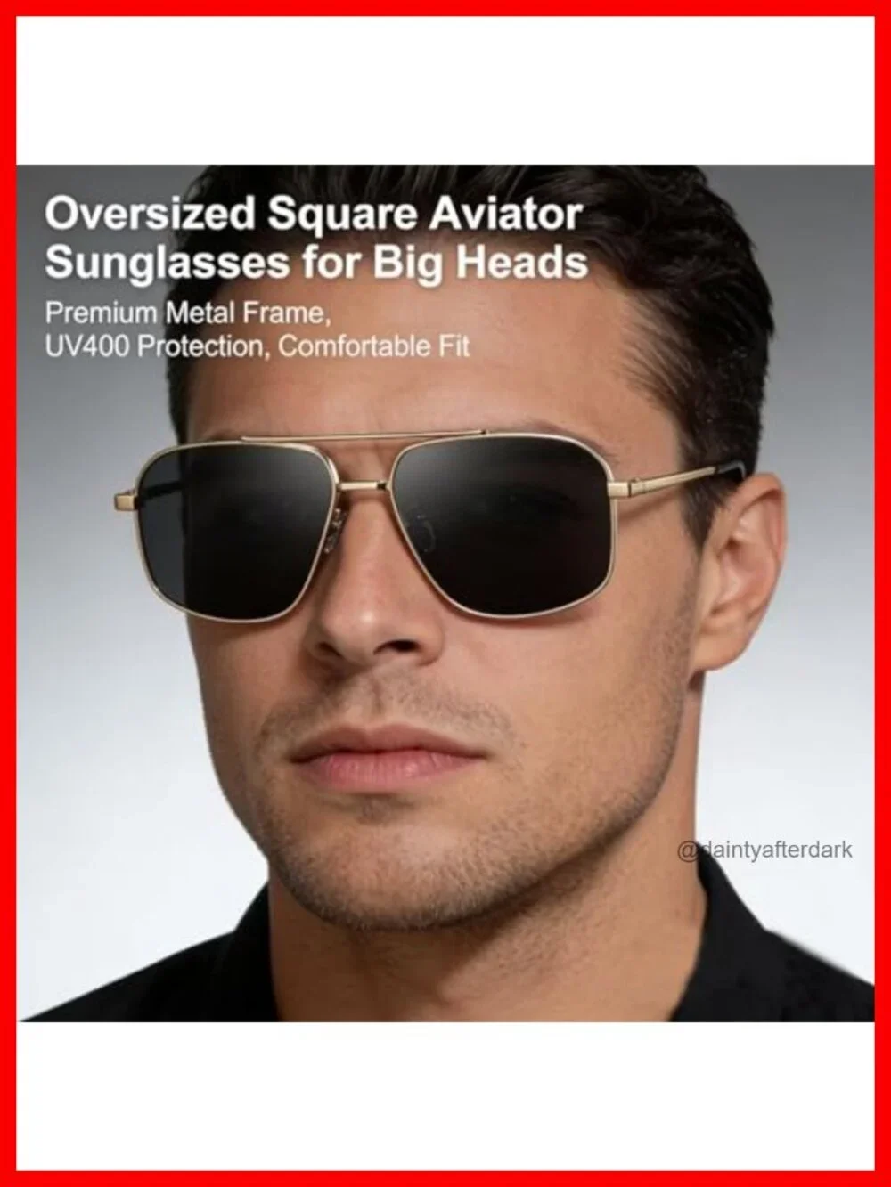 Extra Large Wide Frame Polarized Aviator Sunglasses for Big Heads